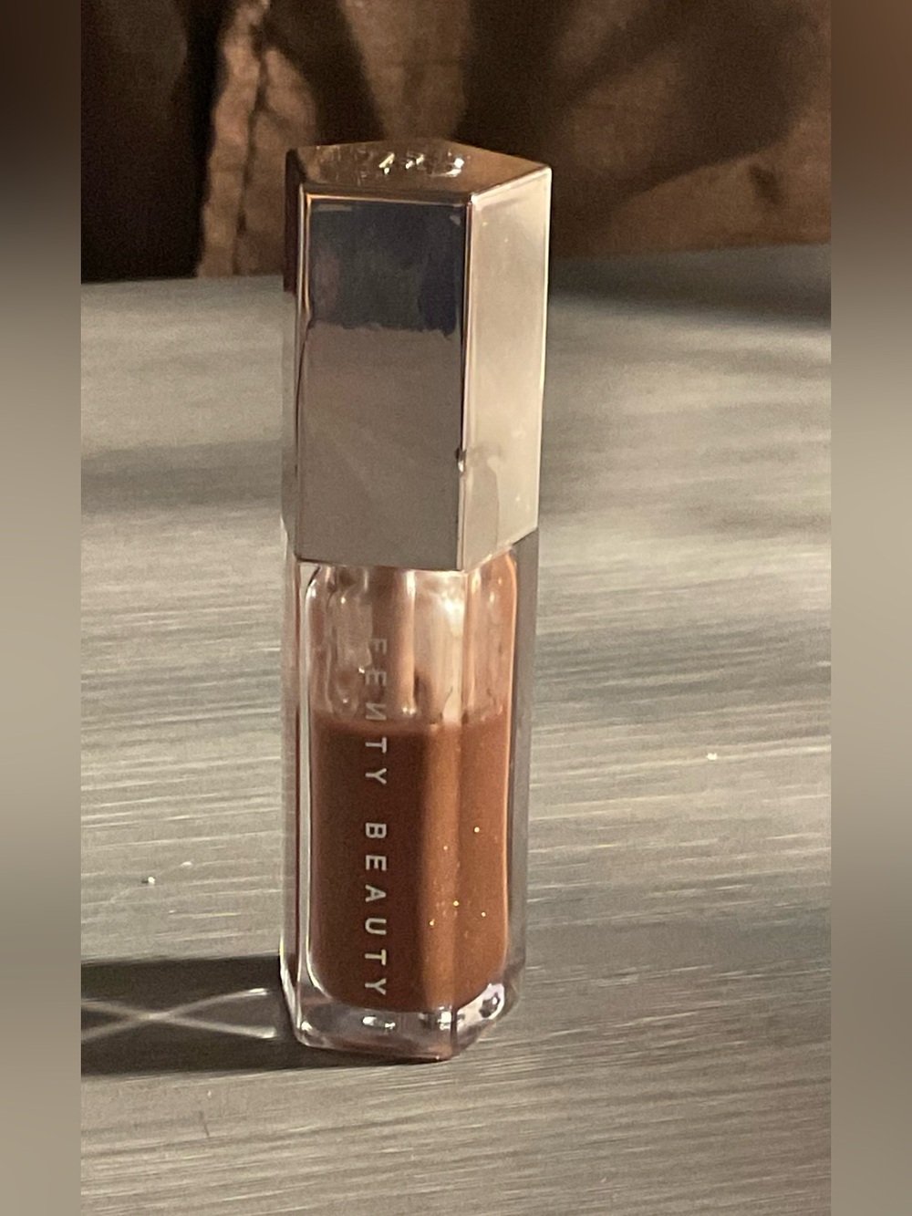 Fenty Beauty Lip Gloss in Hot Chocolit (Sparkly Shimmering Brown)